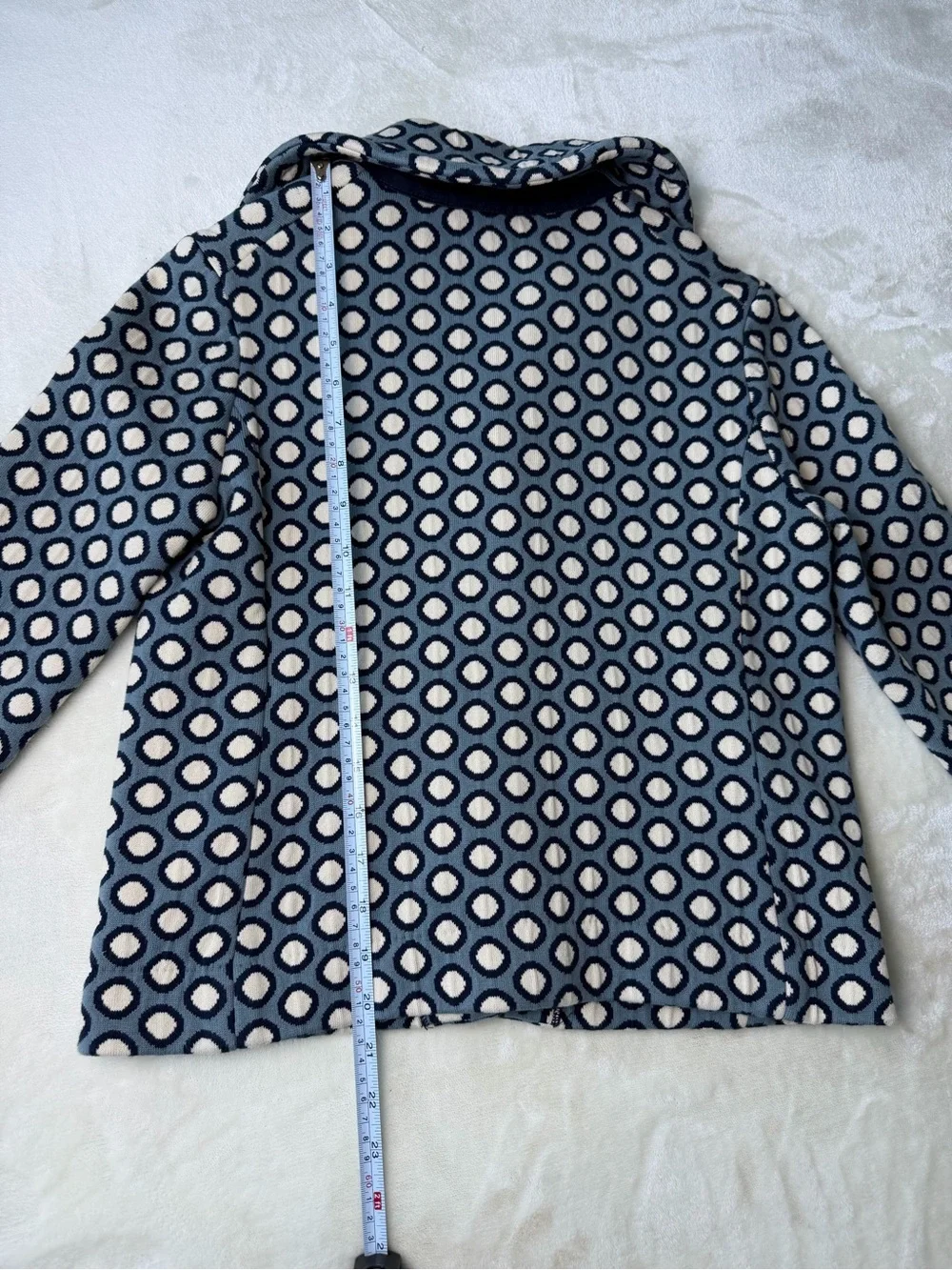 Tory Burch Geometric Polka Dot Blazer Jacket Gold Hardware Size S